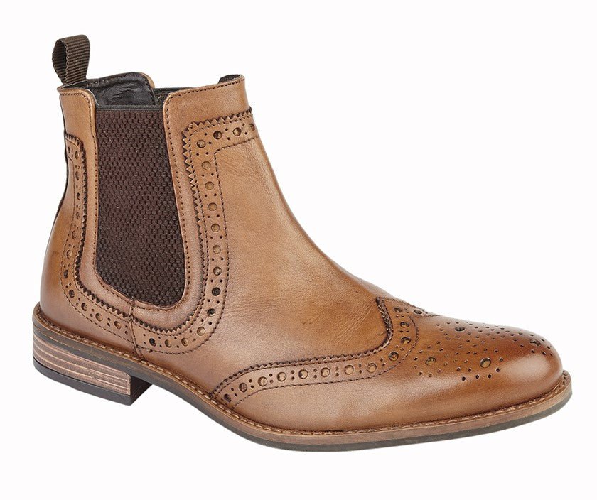 Roamers M143BT Mens Brogue Boots - Shoe Store Direct