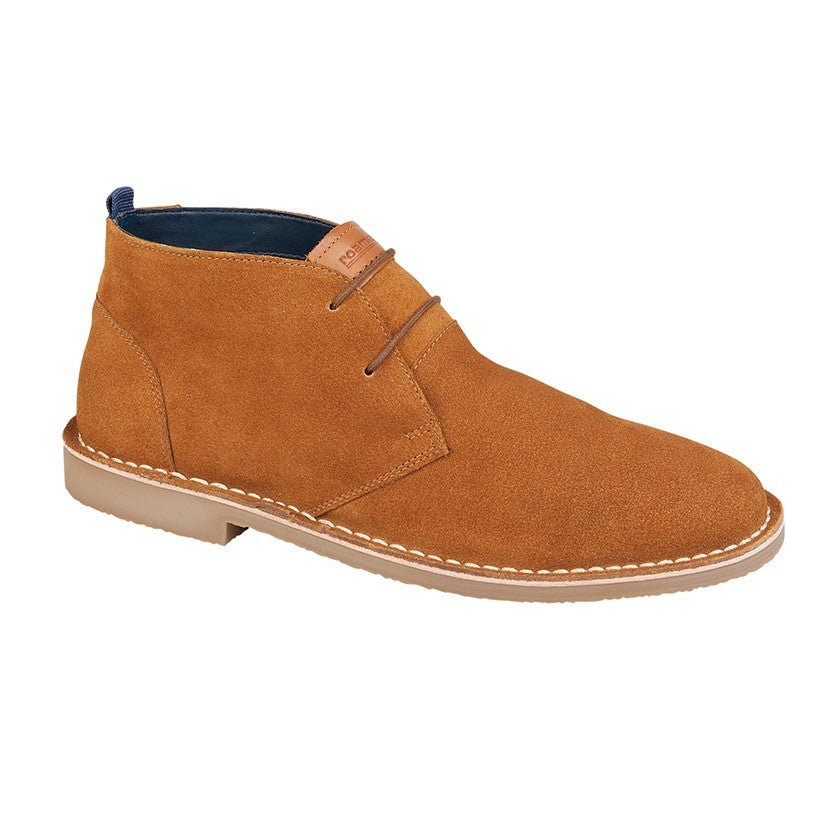 Roamers M965BS Mens Suede Desert Boot - Shoe Store Direct