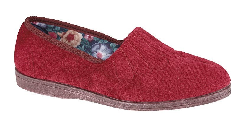 Sleepers LS722D Womens Fan Stitch Slipper - Shoe Store Direct