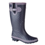 Stormwells W404M Polka Dot Ladies Wellington Boot - Shoe Store Direct