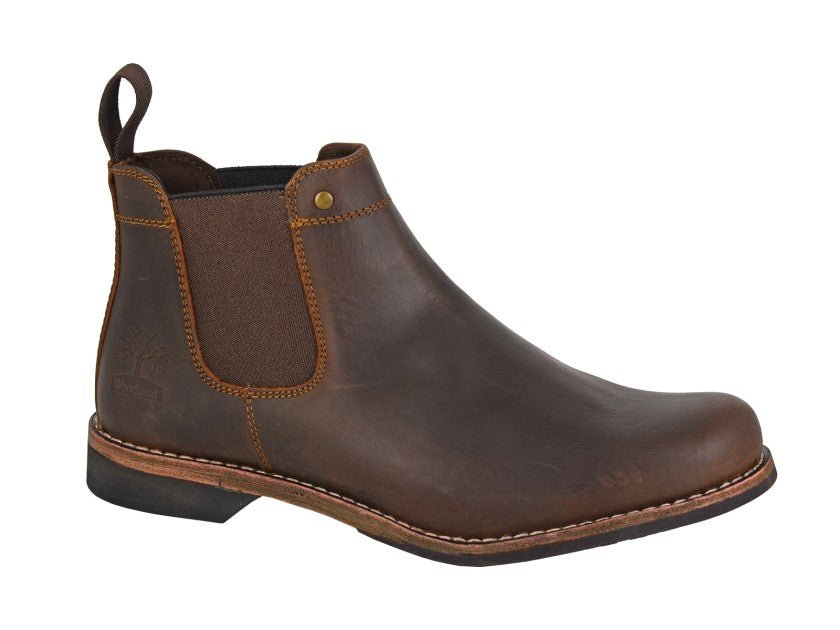 Woodland M031GB Mens Crazy Horse Chelsea Boot - Shoe Store Direct