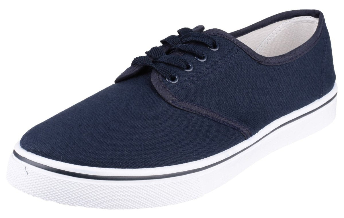 Yachtmaster Gusset Lace Up Plimsolls - Shoe Store Direct